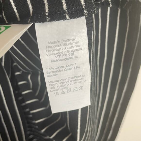 J Crew Long Sleeve Striped Button Shoulder Rib Mock Neck Shirt US Women's L New - Picture 7 of 8